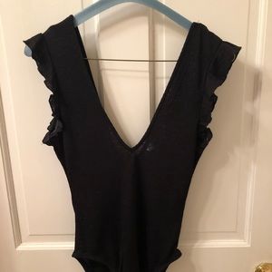 Black Urban Outfitters Bodysuit